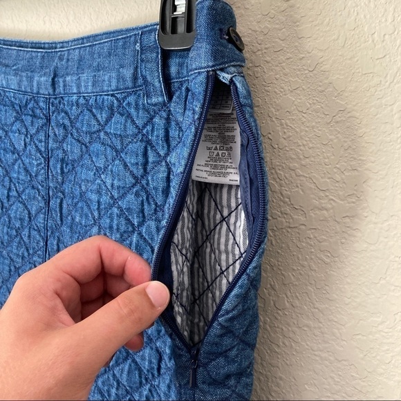 Brooks Brothers Denim Quilted Mini Skirt - Picture 6 of 7